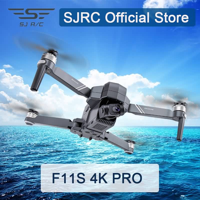 Drone GENERIQUE Drone SJRC F11 Pro GPS 5G WiFi FPV 2K HD caméra pliable sans  brosse RC Quadcopter - noir